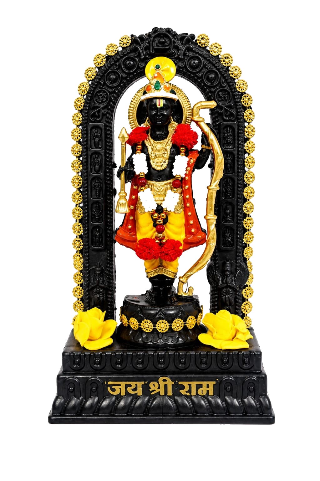 Ram Lalla with Lotus fibre devotional idol